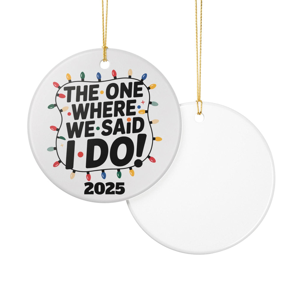 Wedding Holiday Ornament, Friends style (1pc)