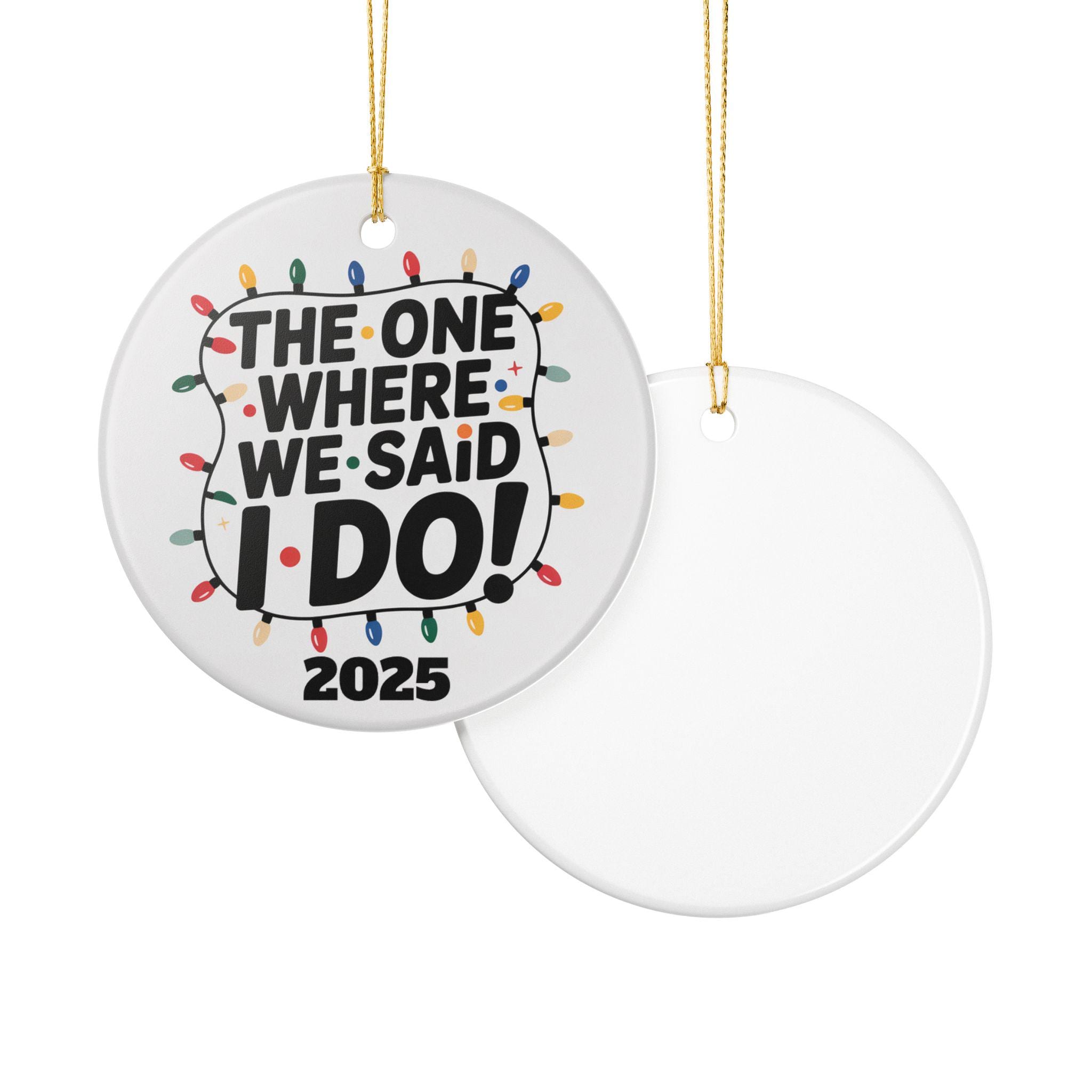 Wedding Holiday Ornament, Friends style (1pc)