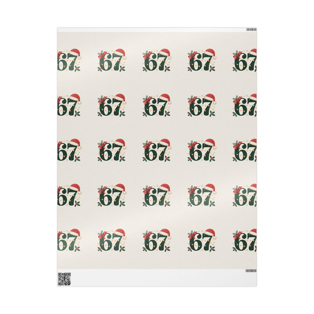 Wrapping Papers, 67 Meme Christmas Gift Wrap, Kids Funny Wrapping Paper, Unique Gift Wrap, Brain Rot, Gen A Meme, Holiday Gift Wrap, Festive