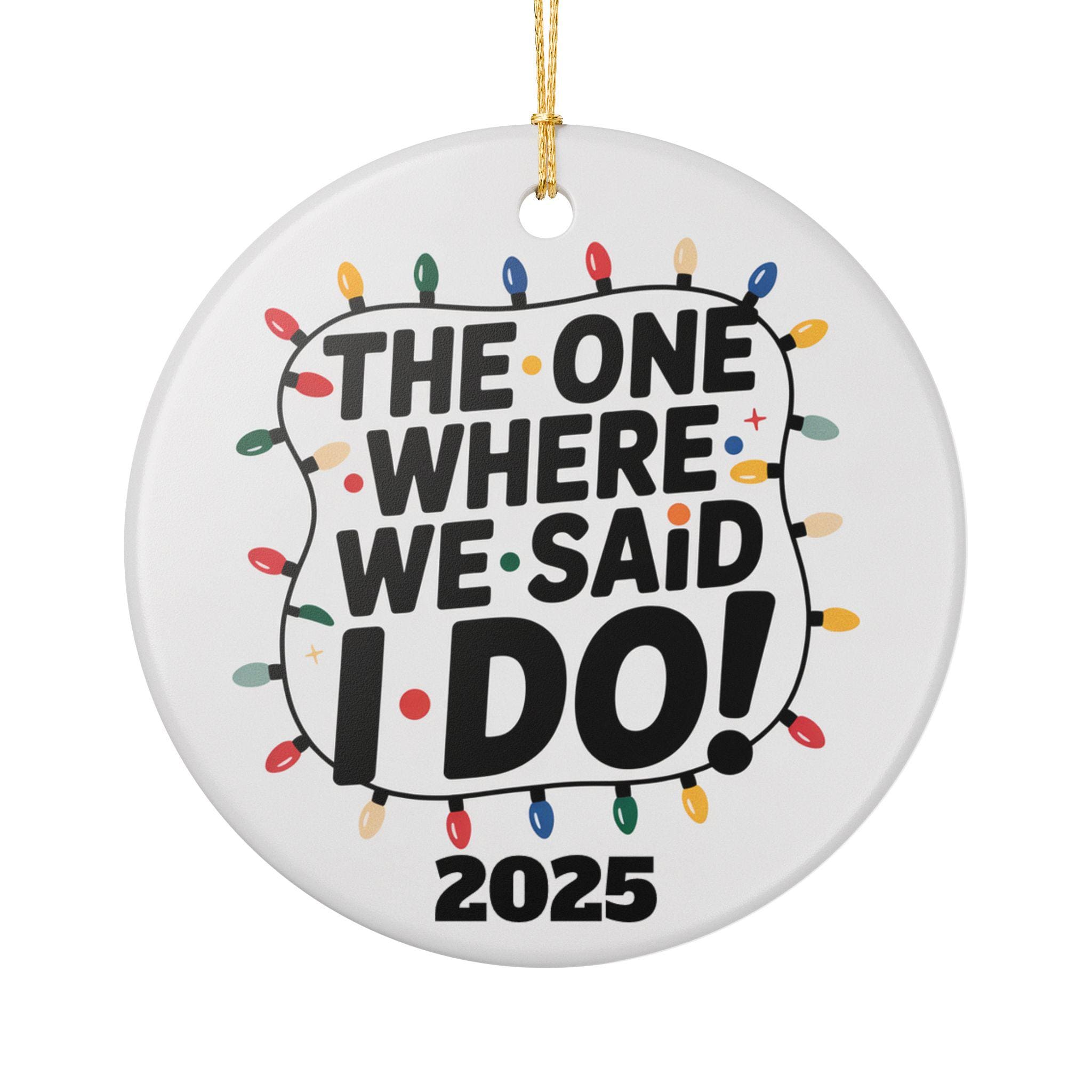 Wedding Holiday Ornament, Friends style (1pc)