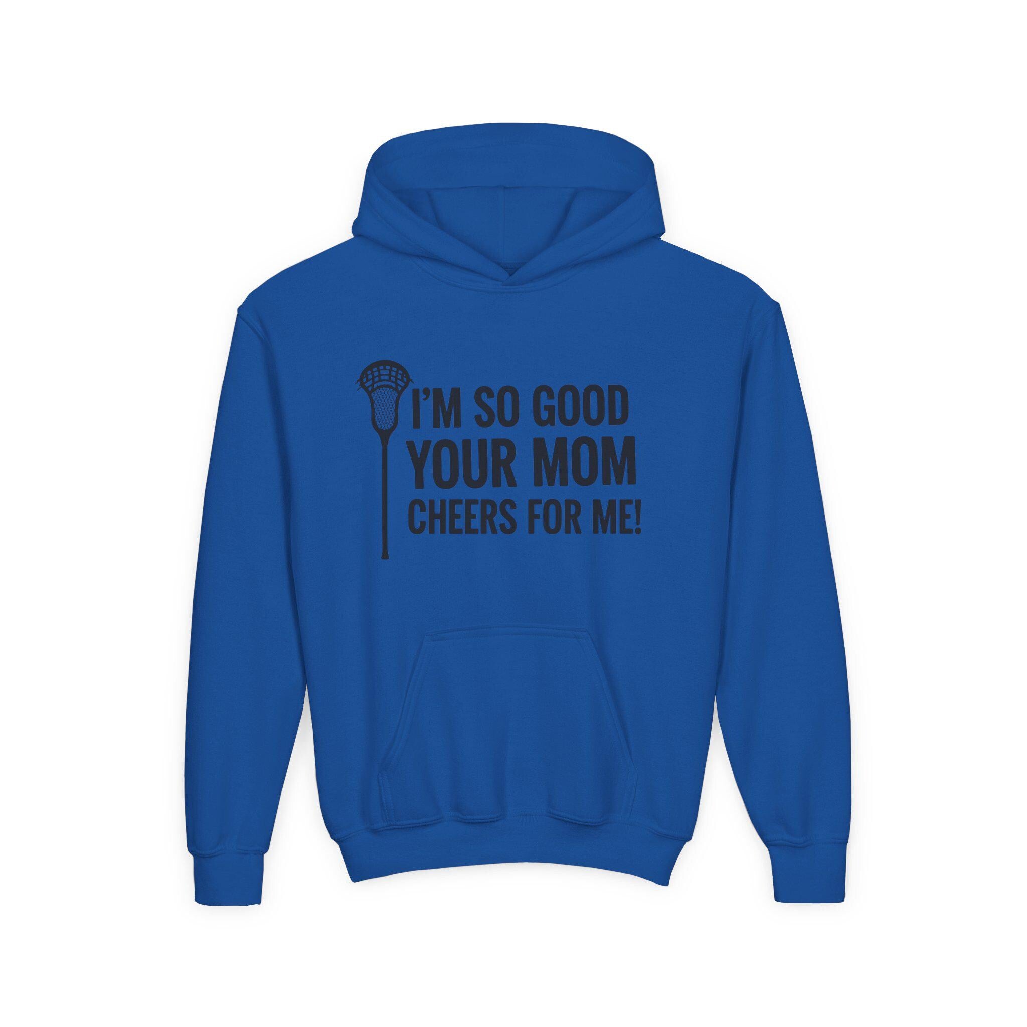 Youth Sweatshirt - Cheer Mom Hoodie, Funny Sports Sweatshirt, Gift for Young Athletes, Birthday Present, Lacrosse Fan Apparel