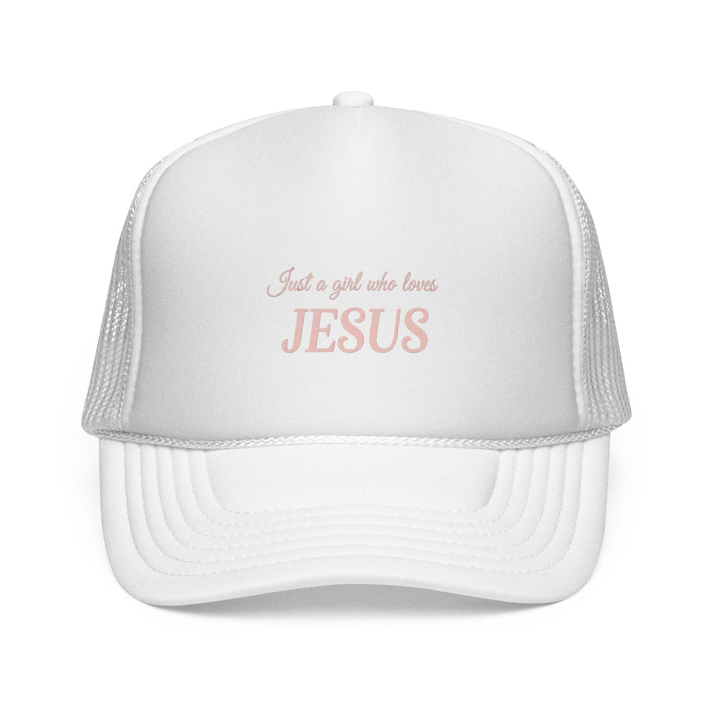 Jesus Love Trucker Cap | Faith-Based Hat for Women | Stylish Christian Cap | Perfect Gift for Easter & Everyday Wear
