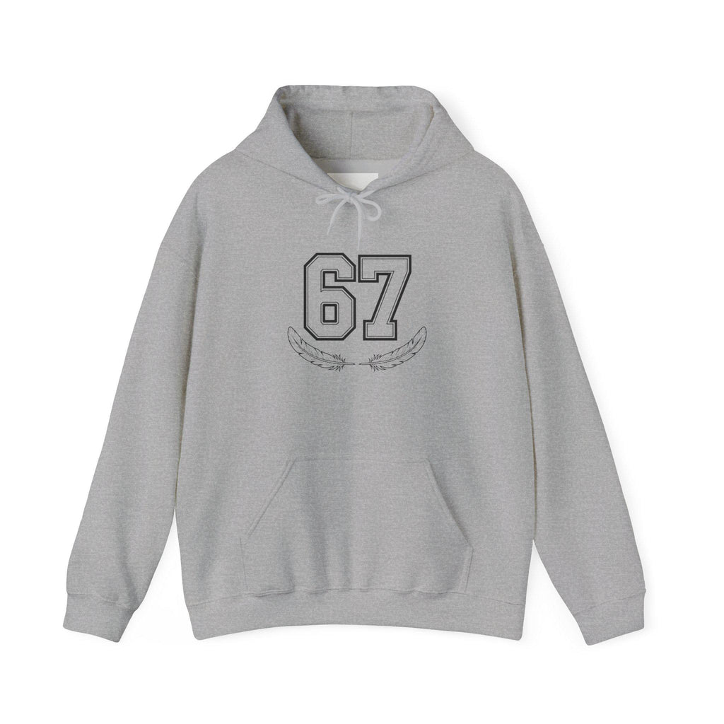 67 Graphic Hoodie, Unisex Sweatshirt, Retro Style