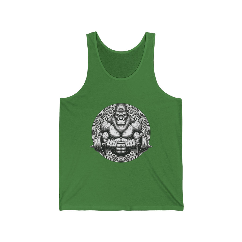 Unisex Jersey Tank, Gorilla Bodybuilding Design