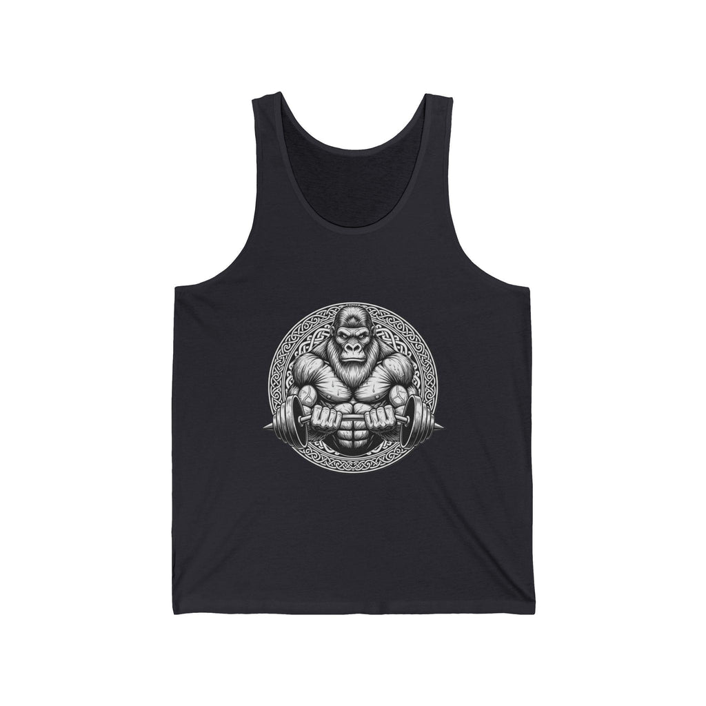 Unisex Jersey Tank, Gorilla Bodybuilding Design
