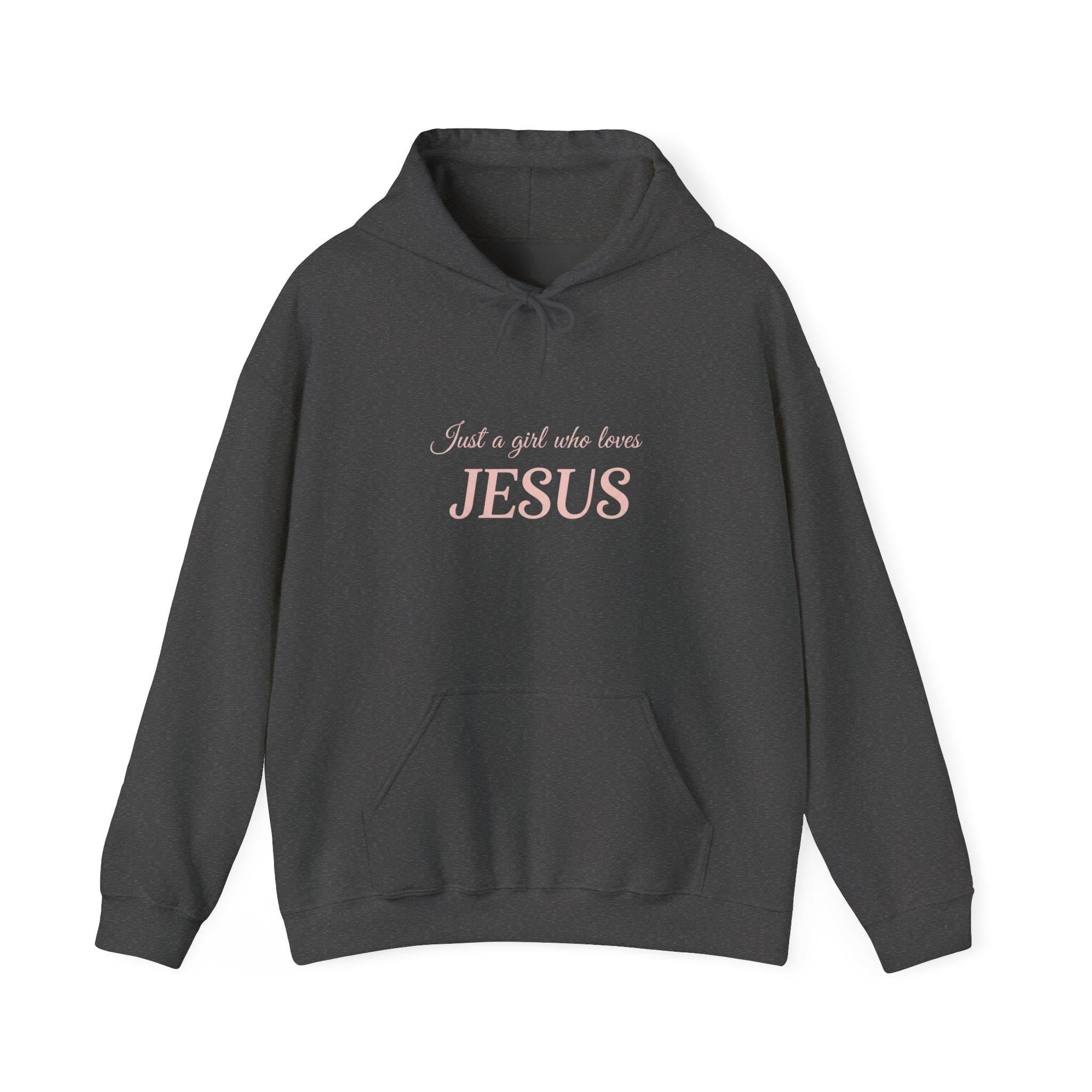 Just a Girl Who Loves Jesus Hoodie, Christian Apparel, Cozy Gift, Spiritual Hoodie, [...]