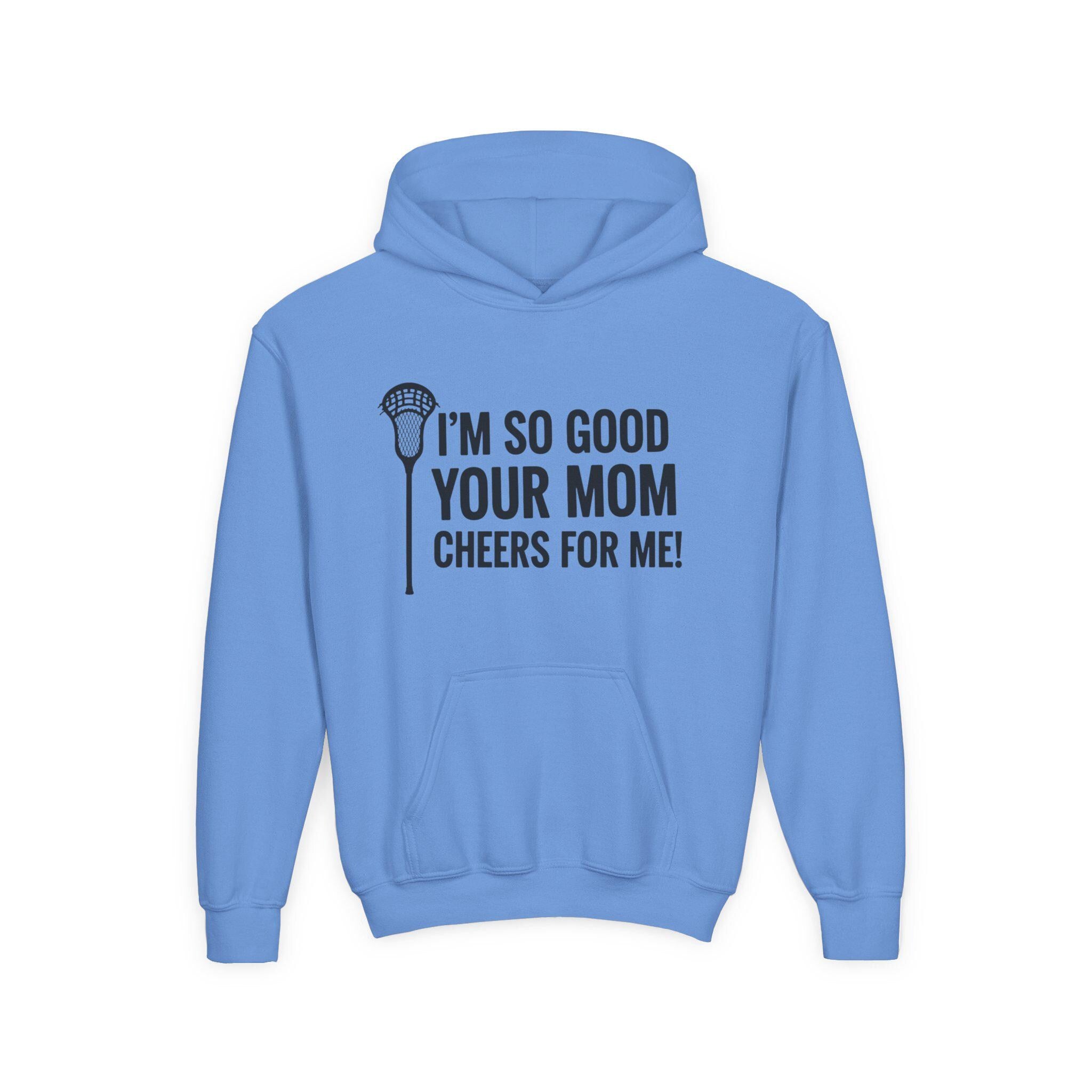 Youth Sweatshirt - Cheer Mom Hoodie, Funny Sports Sweatshirt, Gift for Young Athletes, Birthday Present, Lacrosse Fan Apparel
