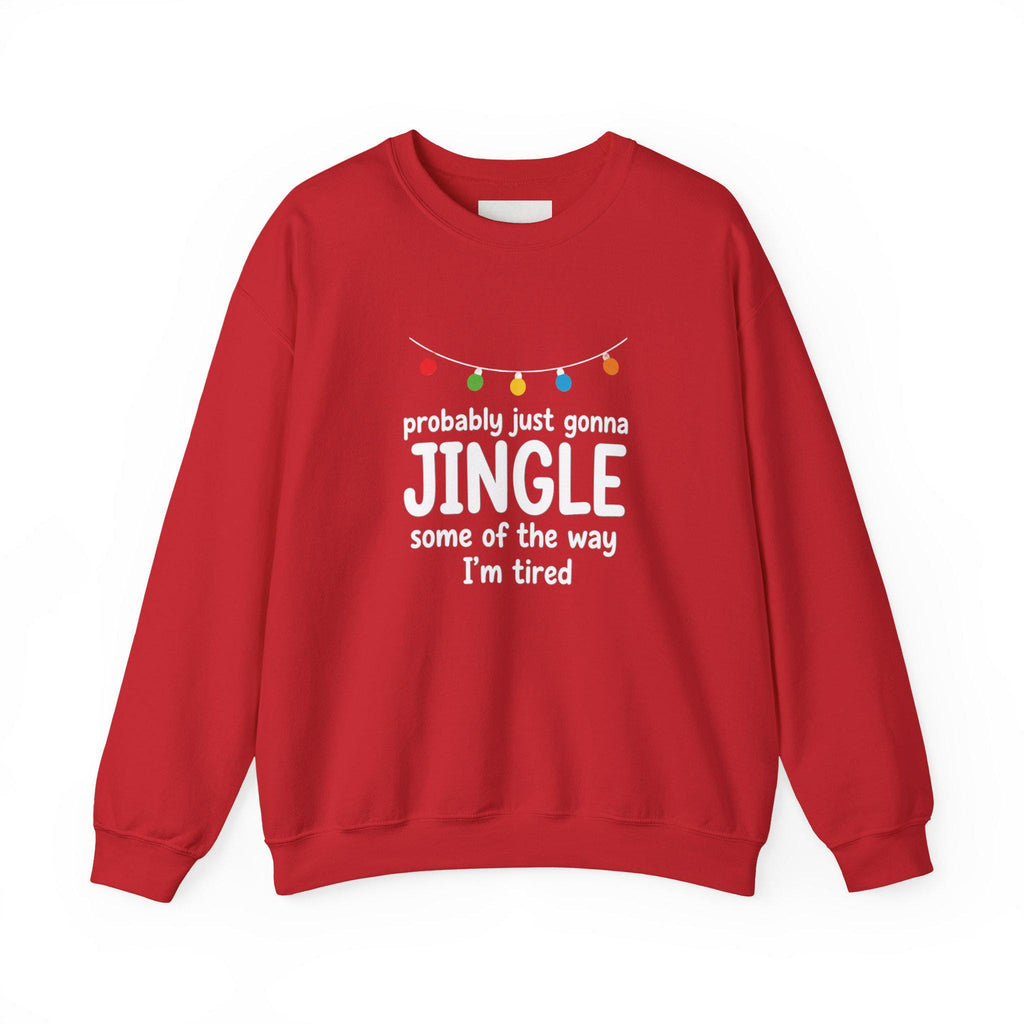 Jingle Sweatshirt, Funny Christmas Crewneck, Unisex Winter Apparel
