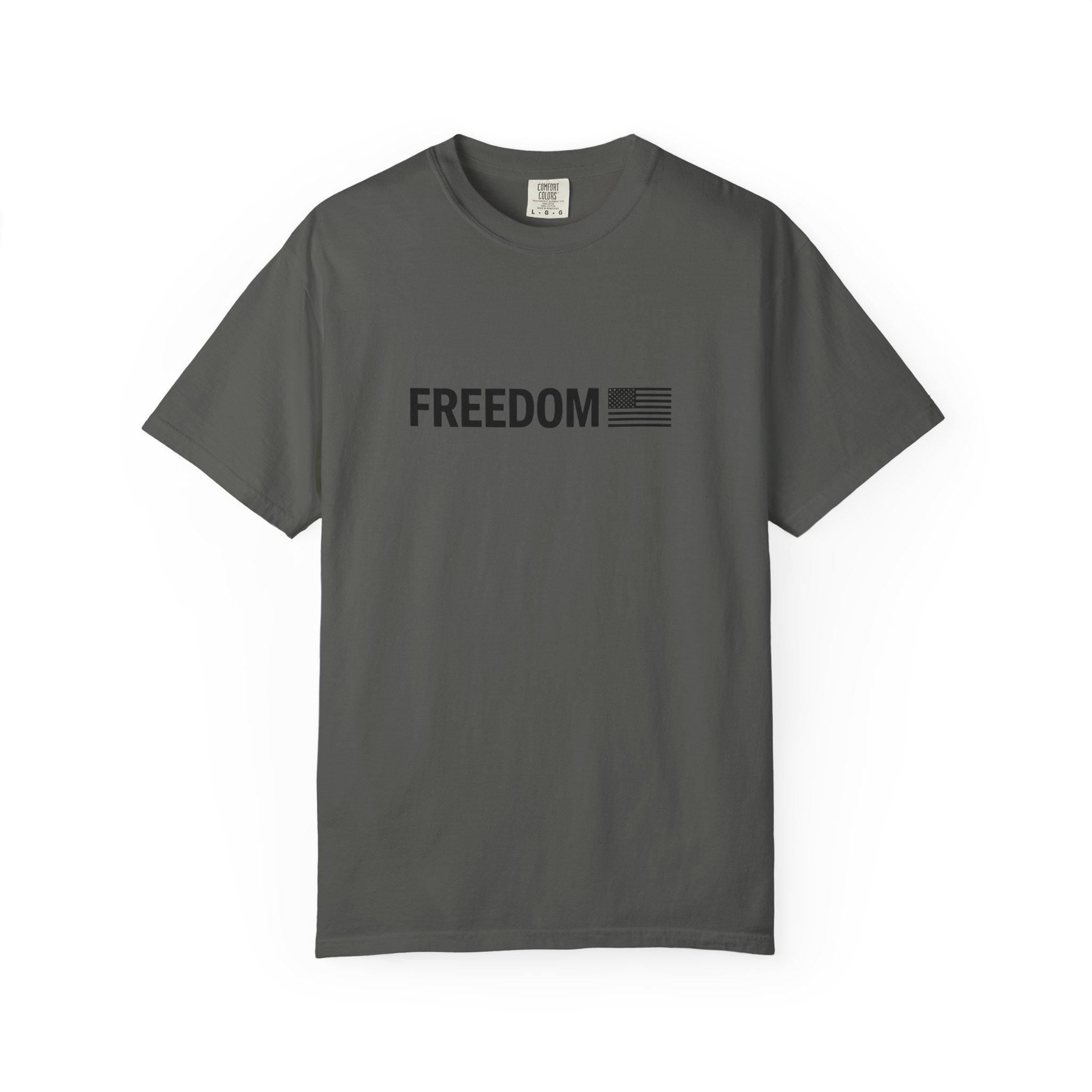 Charlie Kirk Freedom T-shirt, Turning Point, Free Speech, 2nd Amendment, Flag Tee