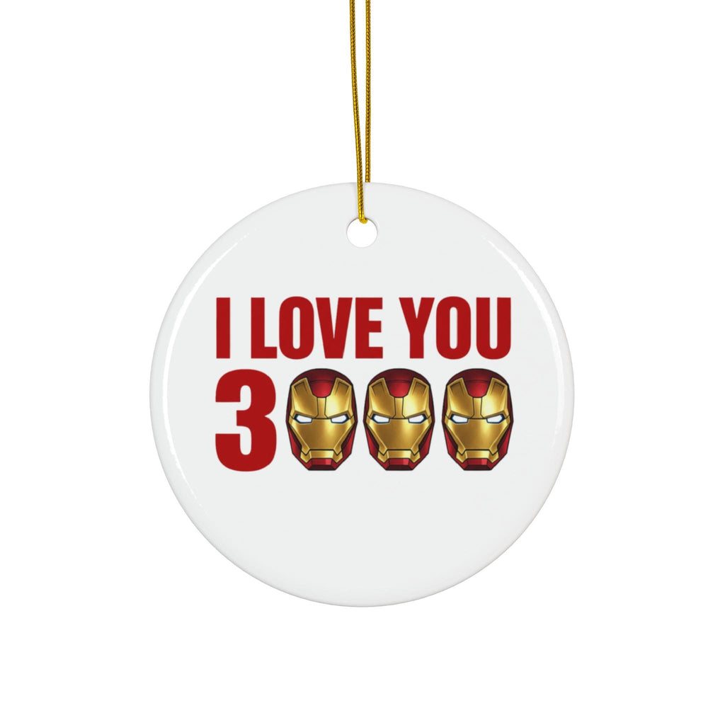 Iron Man Love You 300 Ornament, Gift for Marvel Fans, Christmas Decoration, Holiday Keepsake, Unique Home Decor