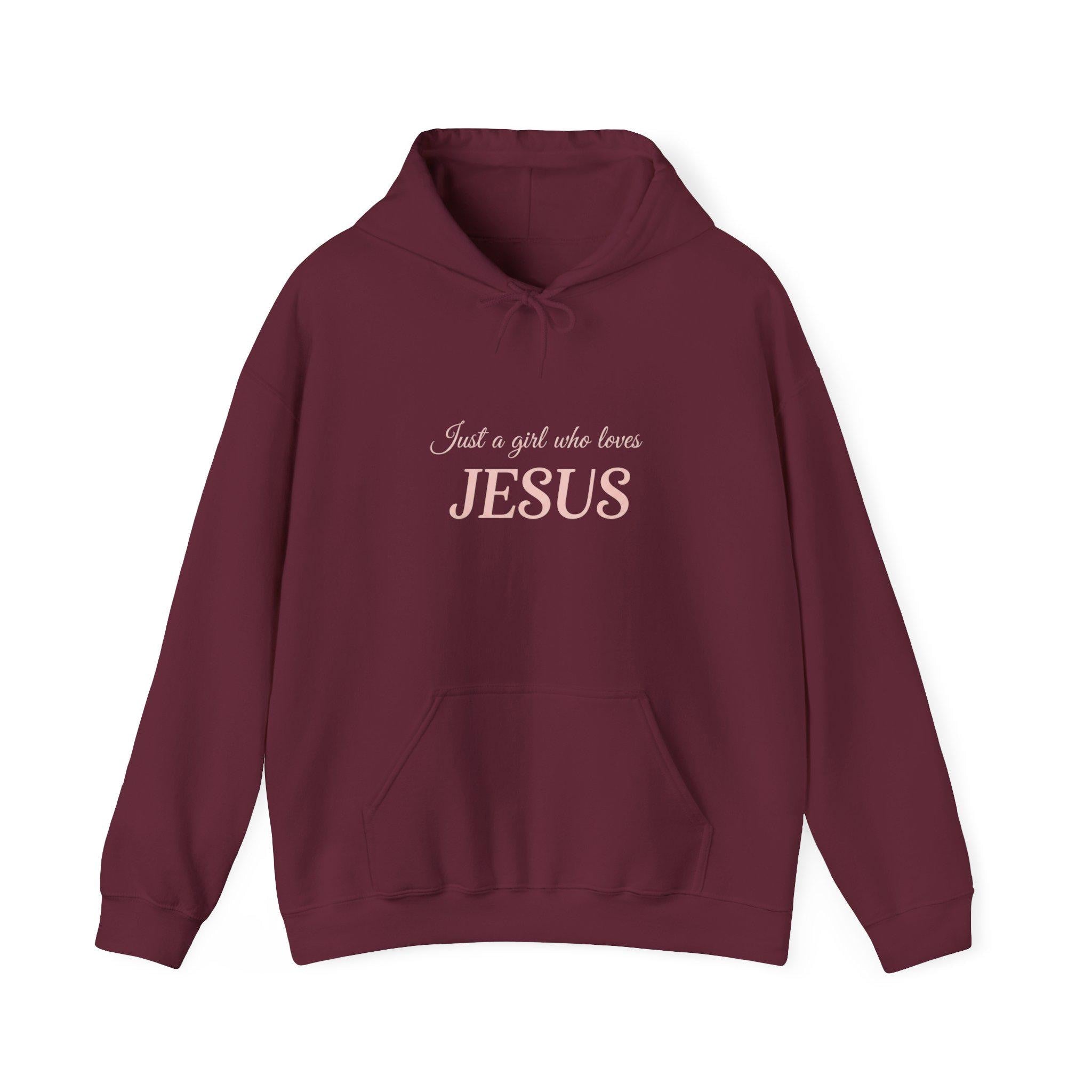 Just a Girl Who Loves Jesus Hoodie, Christian Apparel, Cozy Gift, Spiritual Hoodie, [...]