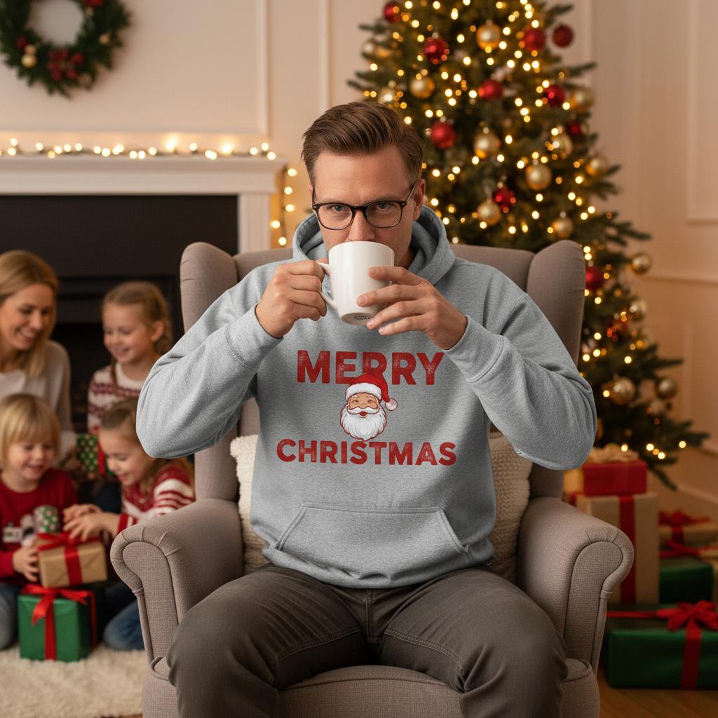Merry Christmas Santa Sweatshirt: Unisex Holiday Season Shirt