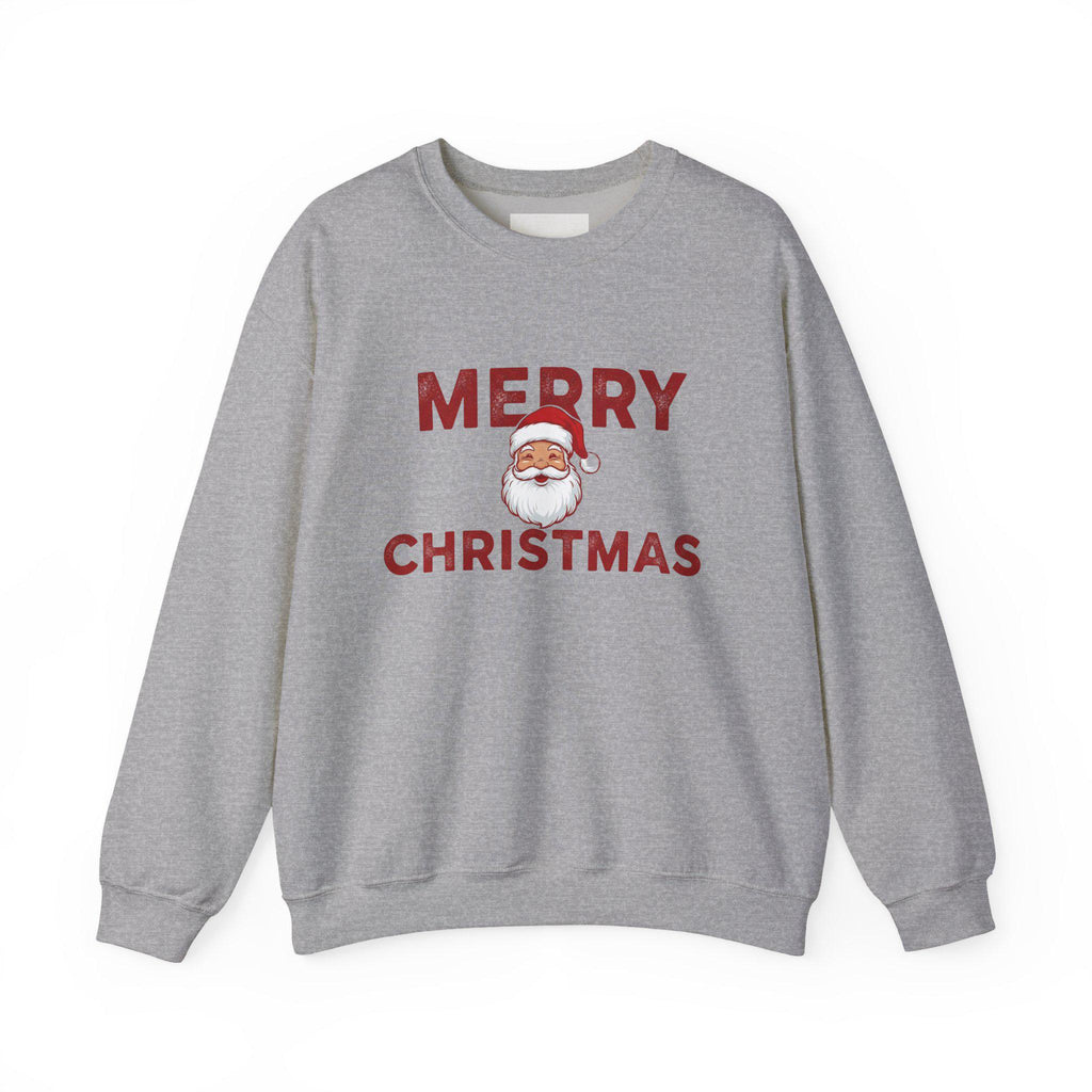 Merry Christmas Sweatshirt, Festive Santa Holiday Apparel