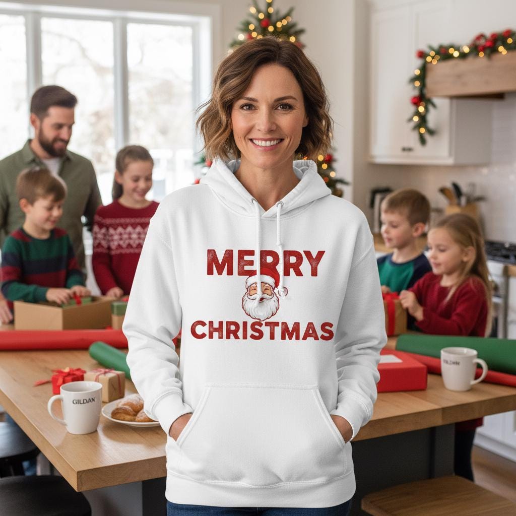 Merry Christmas Santa Sweatshirt: Unisex Holiday Season Shirt