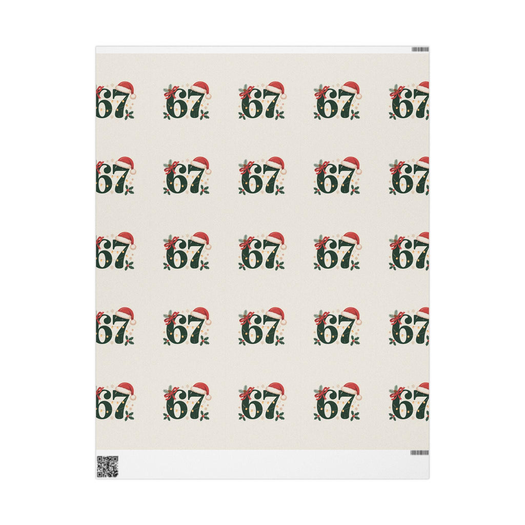 Wrapping Papers, 67 Meme Christmas Gift Wrap, Kids Funny Wrapping Paper, Unique Gift Wrap, Brain Rot, Gen A Meme, Holiday Gift Wrap, Festive