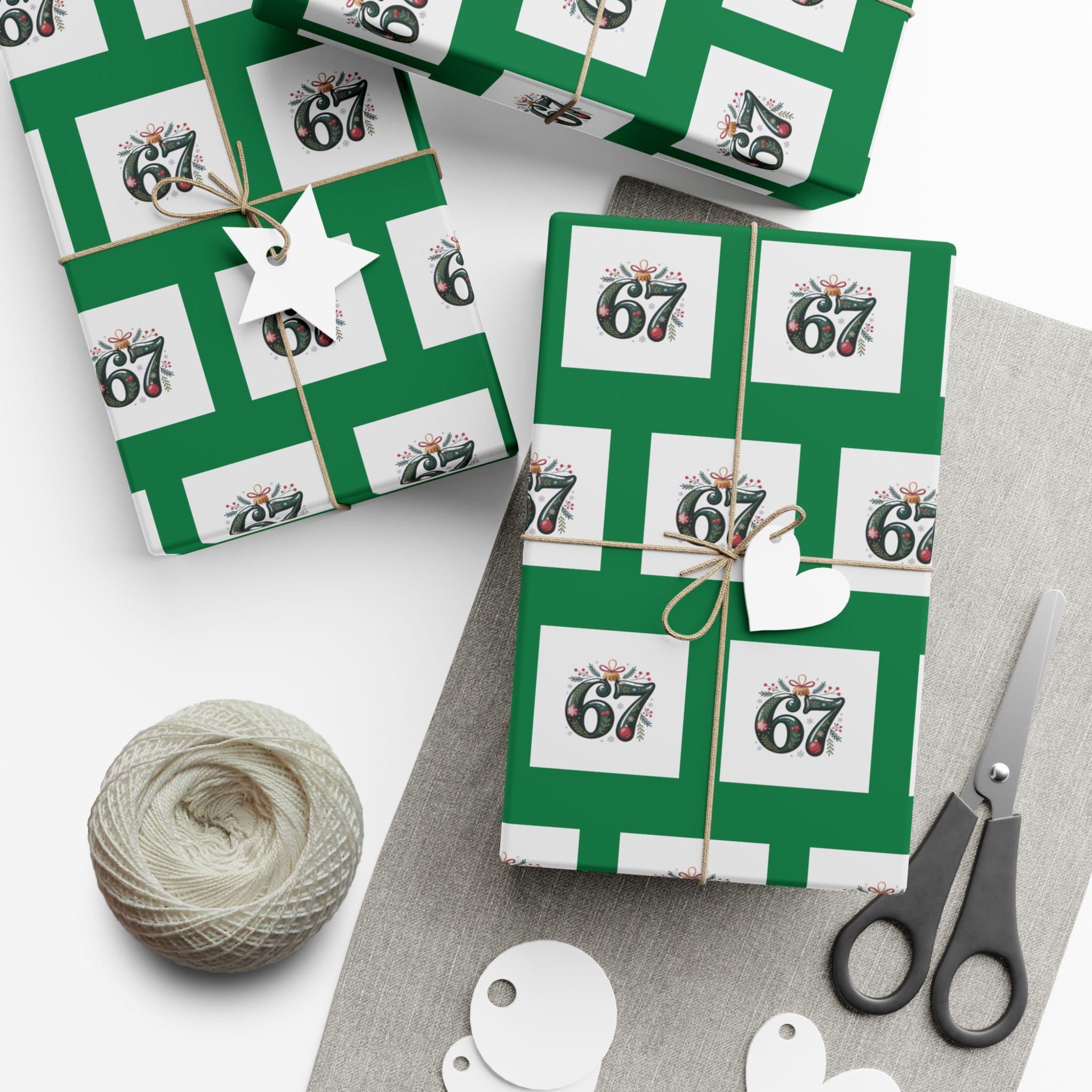 Festive Gift Wrap Papers, Eco-Friendly Holiday Birthday Wrapping