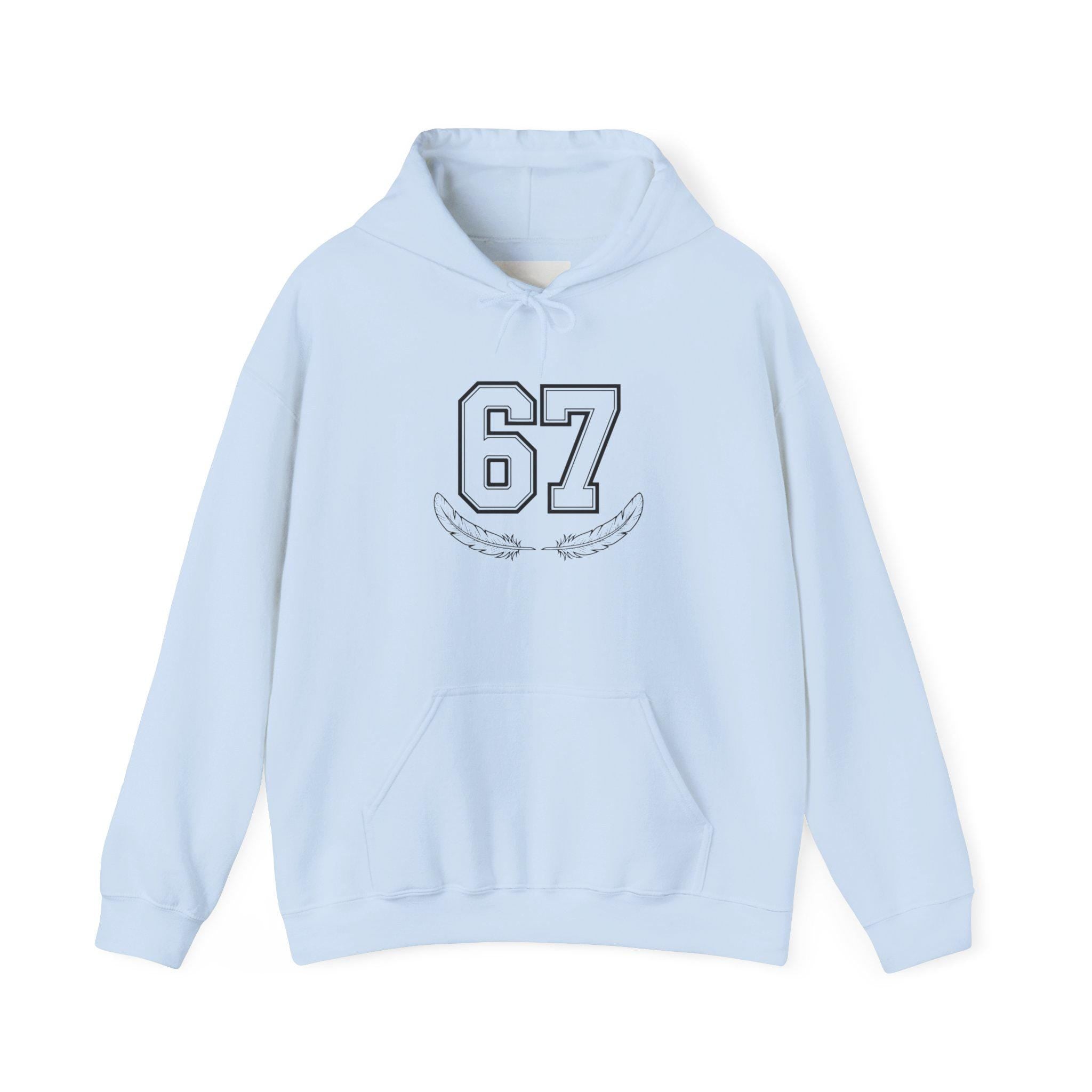 67 Graphic Hoodie, Unisex Sweatshirt, Retro Style
