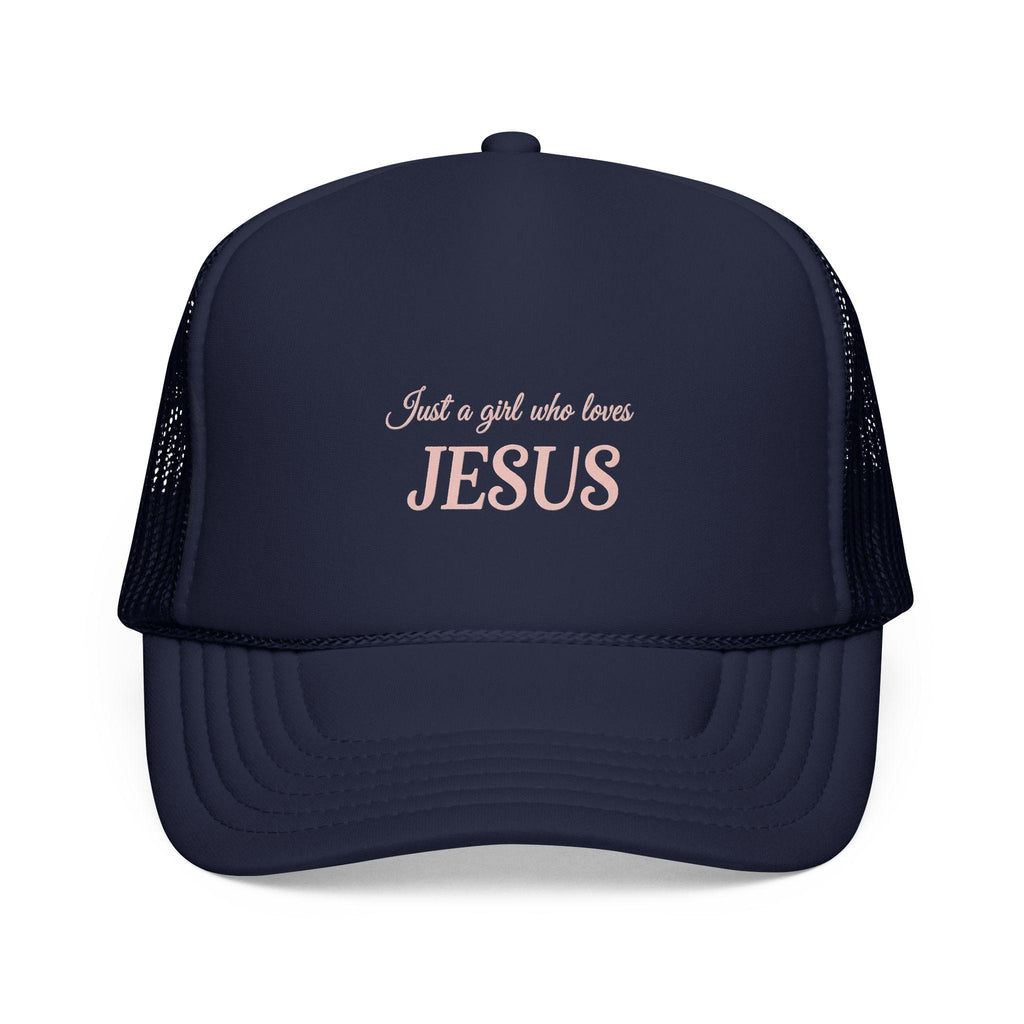 Jesus Love Trucker Cap | Faith-Based Hat for Women | Stylish Christian Cap | Perfect Gift for Easter & Everyday Wear
