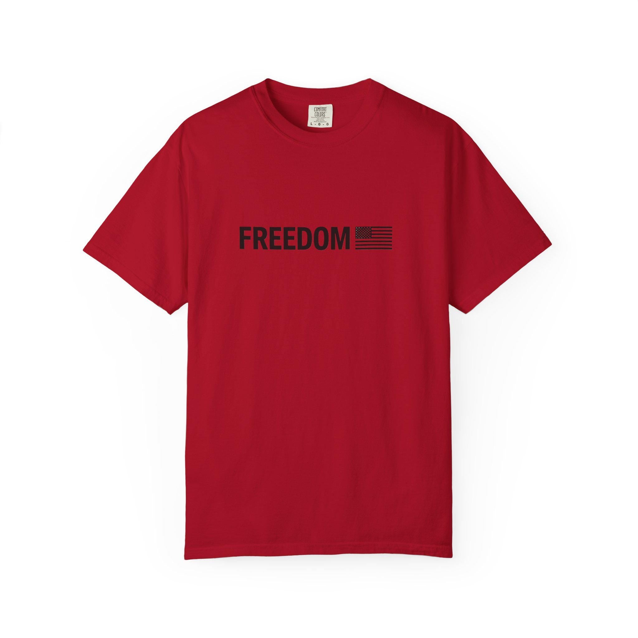 Charlie Kirk Freedom T-shirt, Turning Point, Free Speech, 2nd Amendment, Flag Tee
