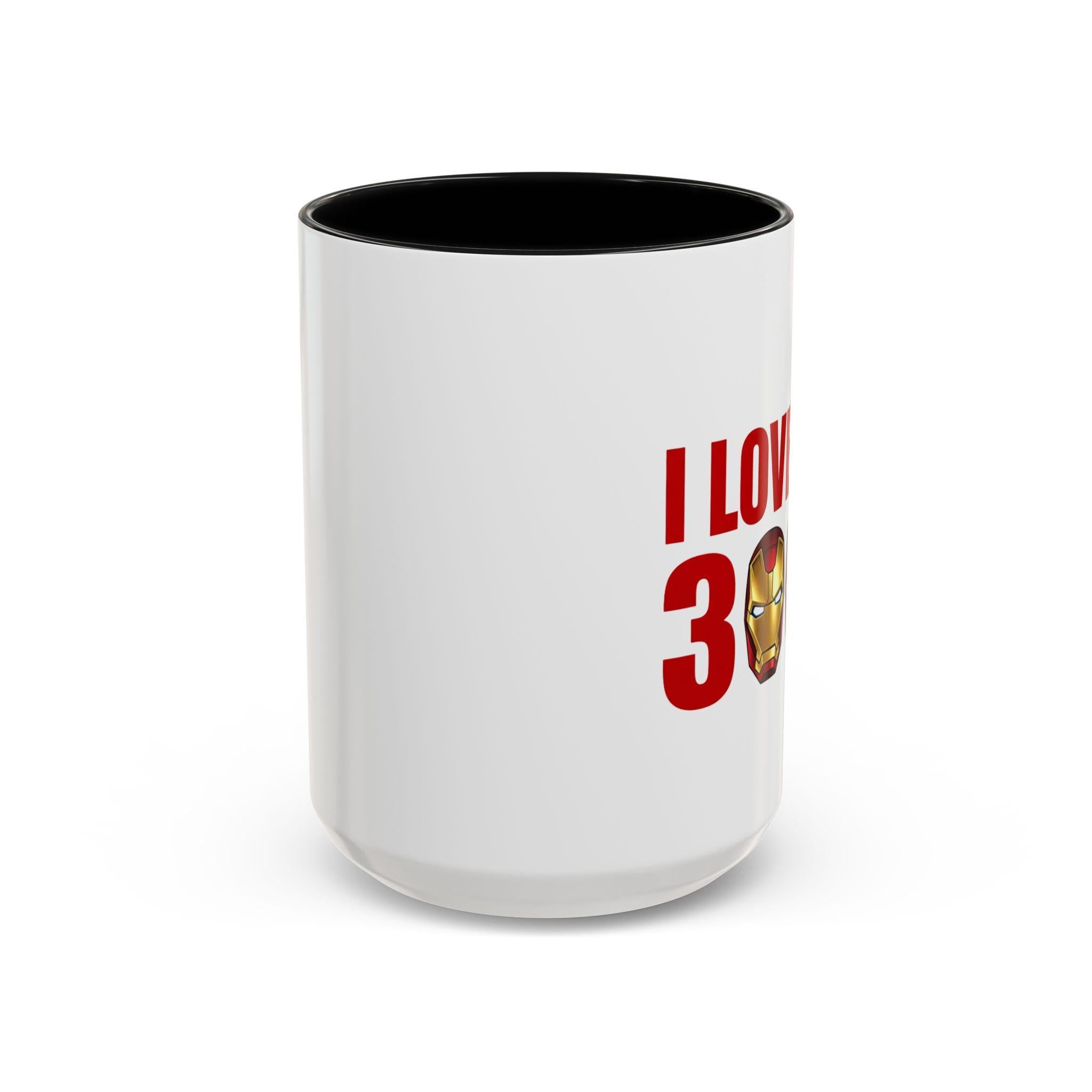Iron Man Love Coffee Mug, I Love You 3000 Gift, Marvel Fan Tumbler, Superhero Drinkware, Movie Memorabilia