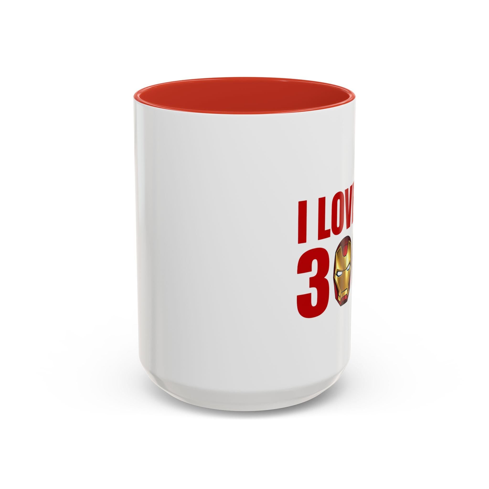 Iron Man Love Coffee Mug, I Love You 3000 Gift, Marvel Fan Tumbler, Superhero Drinkware, Movie Memorabilia