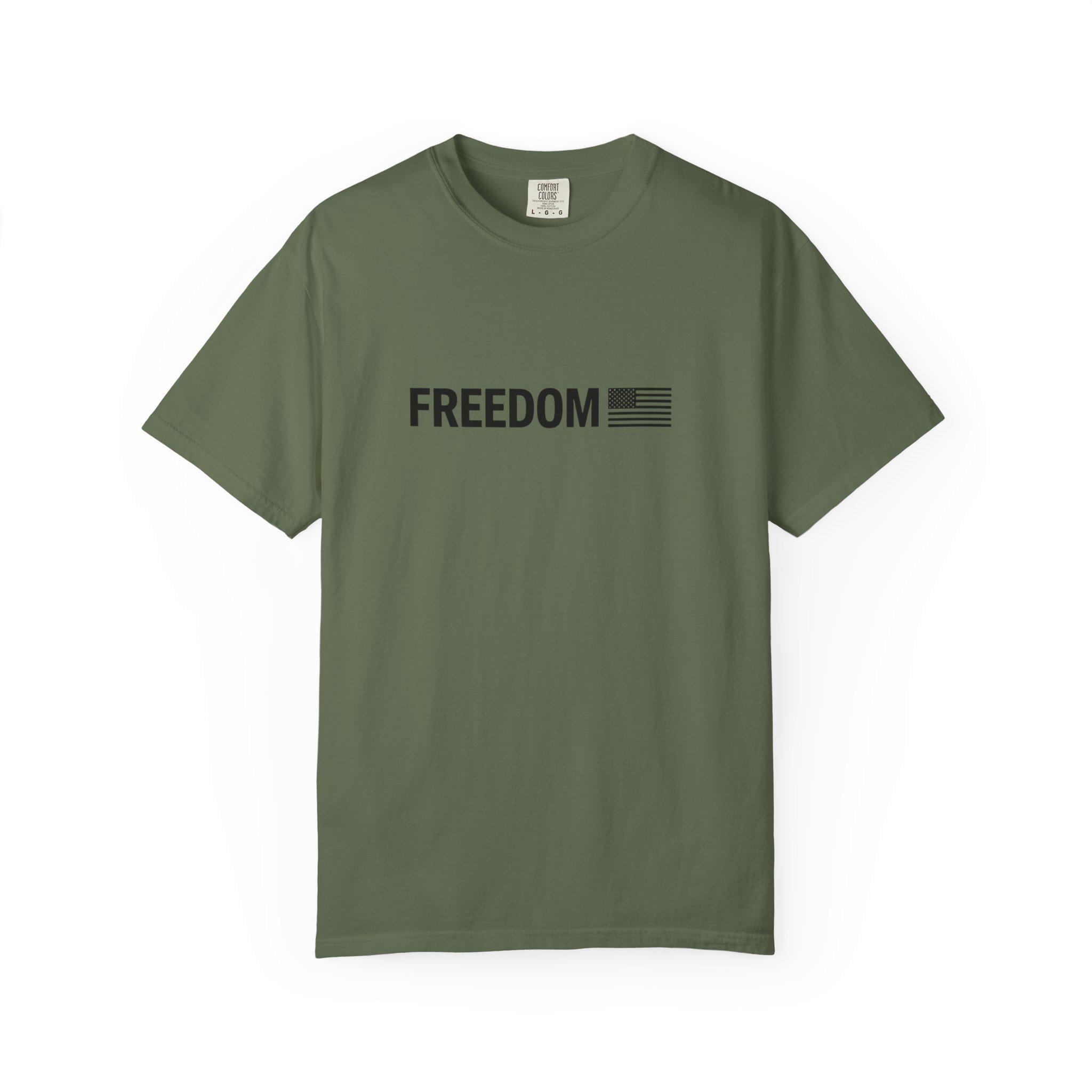 Charlie Kirk Freedom T-shirt, Turning Point, Free Speech, 2nd Amendment, Flag Tee